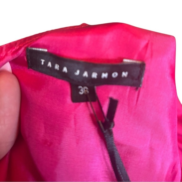 NWT Tara Jarmon Pink One Shoulder Dress EU Size 36 (US Size 6) - Picture 9 of 10
